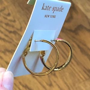 kate spade Jewelry - NWT Kate Spade Bright Pink and Gold Hoop Earrings kate spade Jewelry - NWT Kate Spade Bright Pink and Gold Hoop Earrings